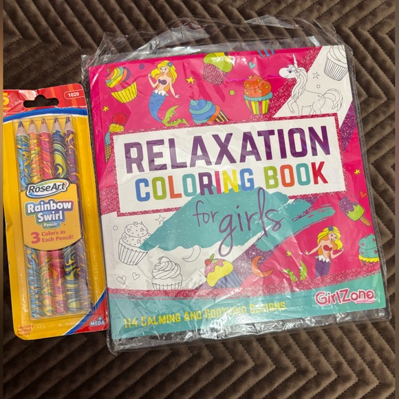 Amazon Other - New! Unicorn Coloring Set with Rosso Glitter Pencils